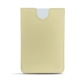 Pochette cuir Microsoft Surface Duo avec bumper - Beige PU
