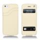 Apple iPhone 5 leather case - Beige ( Nappa - Pantone 7502C ) 