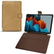 Samsung Galaxy Tab S7+ leather case - Sable vintage ( Roughtcut - Gaucho#57254 ) 