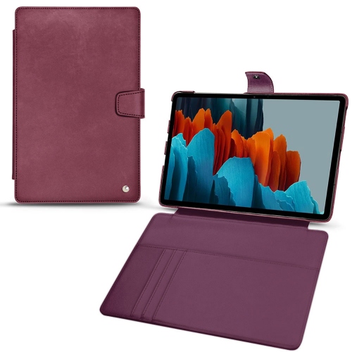 Les housses portefeuille en cuir pour Samsung Galaxy Tab S7 PlusPrune vintage ( Pantone #612434 ) 