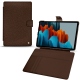 Samsung Galaxy Tab S7+ leather case - Châtaigne ( Pantone 476C ) 