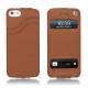 Capa em pele Apple iPhone 5 - Marron ( Nappa - Pantone 1615C ) 