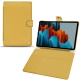 Samsung Galaxy Tab S7+ leather case - Mimosa ( Pantone 141C ) 