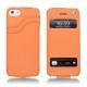 Capa em pele Apple iPhone 5 - Orange ( Nappa - Pantone 1495U ) 