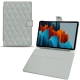 Lederschutzhülle Samsung Galaxy Tab S7+ - Gris - Couture ( Nappa - Pantone W428C ) 