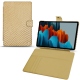 Samsung Galaxy Tab S7+ leather case - Serpent sabbia