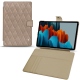 Samsung Galaxy Tab S7+ leather case - Taupe vintage - Couture