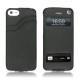 Apple iPhone 5 leather case - Ebène ( Sleek P C12 - Black ) 