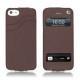 가죽 커버 Apple iPhone 5 - Châtaigne ( Pantone 476C ) 