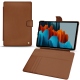 Samsung Galaxy Tab S7 leather case - Marron ( Nappa - Pantone 1615C ) 
