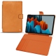 Housse cuir Samsung Galaxy Tab S7 - Mandarine vintage ( Pantone 165C ) 