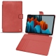Housse cuir Samsung Galaxy Tab S7 - Cerise vintage ( Pantone 185C ) 