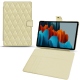 Capa em pele Samsung Galaxy Tab S7 - Beige - Couture ( Nappa - Pantone 7502C ) 