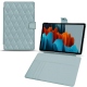Custodia in pelle Samsung Galaxy Tab S7 - Bleu ciel - Couture ( Nappa - Pantone 277C ) 