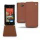 가죽 커버 HTC Windows Phone 8X  - Marron ( Nappa - Pantone 1615C ) 