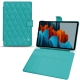 Housse cuir Samsung Galaxy Tab S7 - Bleu fluo - Couture