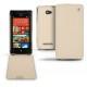 가죽 커버 HTC Windows Phone 8X  - Beige ( Nappa - Pantone 7502C ) 
