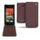 가죽 커버 HTC Windows Phone 8X  - Châtaigne ( Pantone 476C ) 