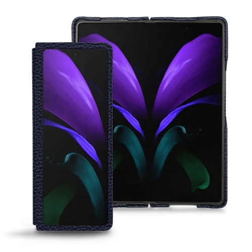 Les coques en cuir pour Samsung Galaxy Z Fold2Cobalt ( Pantone #2b253f ) 