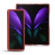 Lederschutzhülle Samsung Galaxy Z Fold2 - Cerise vintage ( Pantone 185C ) 