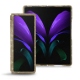 Samsung Galaxy Z Fold2 leather cover - Autruche desert