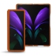 Coque cuir Samsung Galaxy Z Fold2 - Orange vibrant