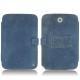 Capa em pele Samsung GT-N5100 Galaxy Note 8.0 - Jean vintage ( Roughtcut - Pantone 285U  ) 