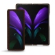 Coque cuir Samsung Galaxy Z Fold2 - Châtaigne - Couture ( Pantone 476C ) 