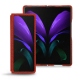 Lederschutzhülle Samsung Galaxy Z Fold2 - Papaye - Couture ( Pantone 180C ) 