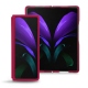 Coque cuir Samsung Galaxy Z Fold2 - Rose fluo - Couture