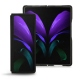Lederschutzhülle Samsung Galaxy Z Fold2 - Negre poudro - Couture