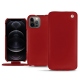 Custodia in pelle Apple iPhone 12 Pro Max - Rouge ( Nappa - Pantone 199C ) 