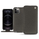 Custodia in pelle Apple iPhone 12 Pro Max - Anthracite ( Pantone 424C ) 