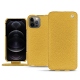 Lederschutzhülle Apple iPhone 12 Pro Max - Mimosa ( Pantone 141C ) 