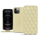 Custodia in pelle Apple iPhone 12 Pro Max - Beige - Couture ( Nappa - Pantone 7502C ) 