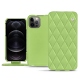 Custodia in pelle Apple iPhone 12 Pro Max - Vert olive - Couture ( Nappa - Pantone 578U ) 