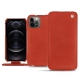 Custodia in pelle Apple iPhone 12 Pro Max - Arange clouquié