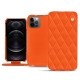 レザーケース Apple iPhone 12 Pro Max - Orange fluo - Couture