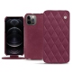 Capa em pele Apple iPhone 12 Pro Max - Prune vintage - Couture