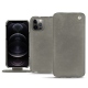 Custodia in pelle Apple iPhone 12 Pro Max - Acier vintage ( Pantone 403C ) 
