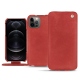 Custodia in pelle Apple iPhone 12 Pro Max - Cerise vintage ( Pantone 185C ) 