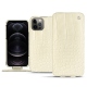 Funda de piel Apple iPhone 12 Pro Max - Crocodile milk