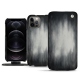 Apple iPhone 12 Pro Max leather case - Gris Patine