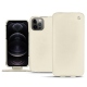 가죽 커버 Apple iPhone 12 Pro - Blanc (  Nappa - White ) 
