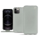 Custodia in pelle Apple iPhone 12 Pro - Gris ( Nappa - Pantone W428C ) 