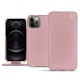 Capa em pele Apple iPhone 12 Pro - Rose ( Nappa - Pantone 2365C ) 