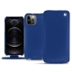 Capa em pele Apple iPhone 12 Pro - Bleu océan ( Nappa - Pantone 293C ) 