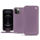 가죽 커버 Apple iPhone 12 Pro - Lilas ( Nappa - Pantone 2645U ) 