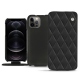 가죽 커버 Apple iPhone 12 Pro - Noir - Couture ( Nappa - Black ) 