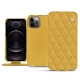 가죽 커버 Apple iPhone 12 Pro - Mimosa - Couture ( Pantone 141C ) 